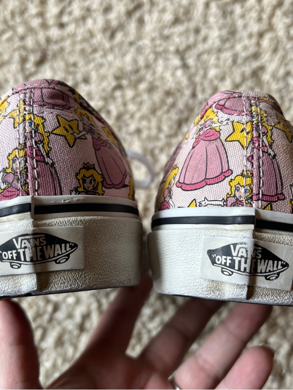 Vans Princess Peach Print Sneakers - Picture 5 of 8